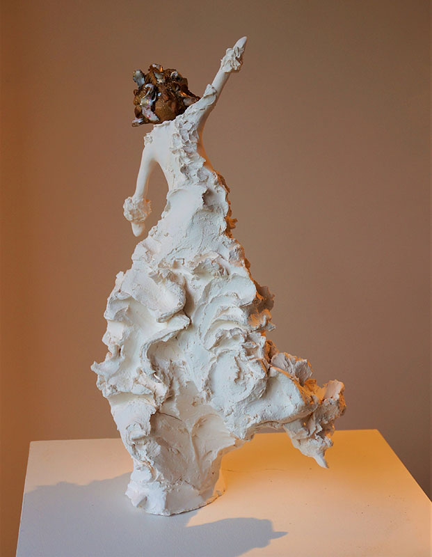 Sculpture de porcelaine de Laurence Morisse